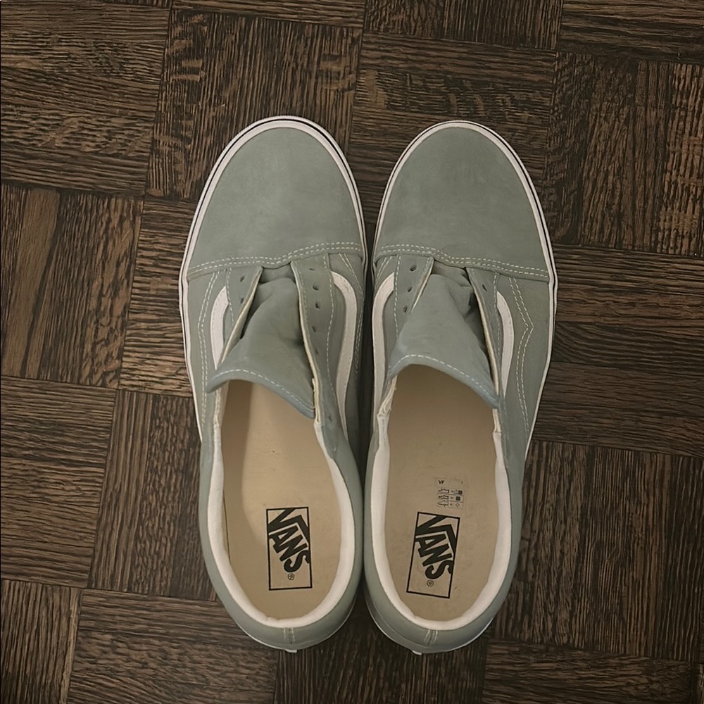 Vans Sage Green Slip-On Shoes